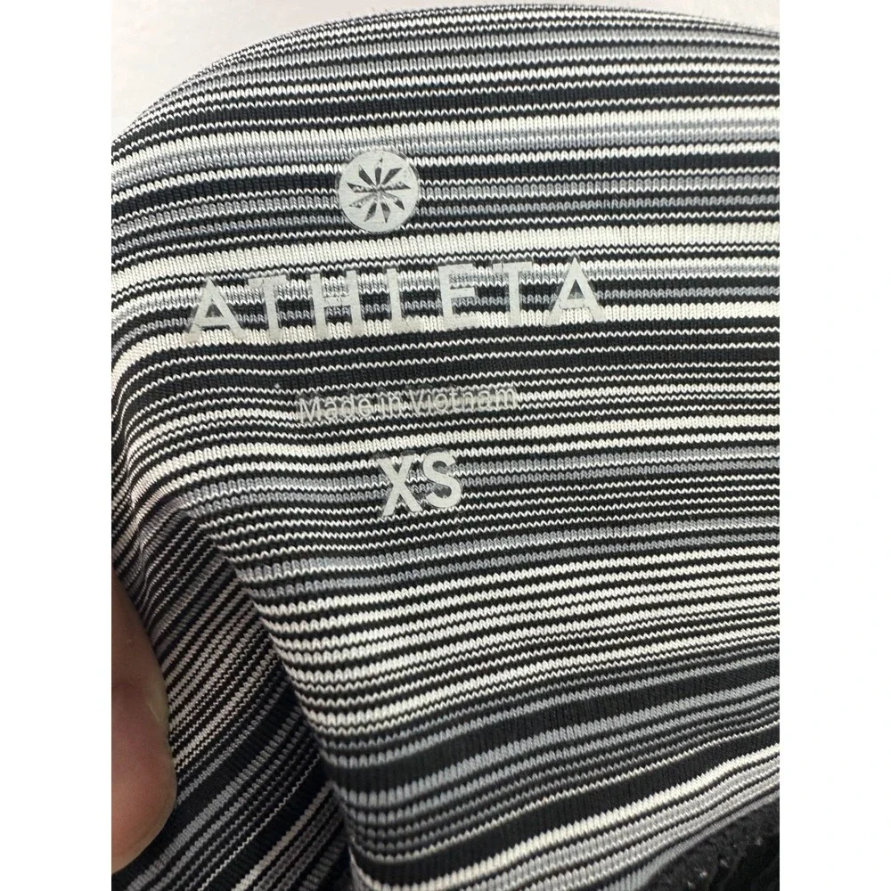 Athleta Chaturanga Leggings Space Dye‎ Black Grey Womens XS Gym Athleisure Yoga